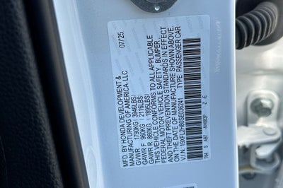 2025 Honda Civic Hatchback Sport