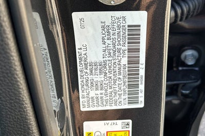 2025 Honda Civic Hatchback Sport