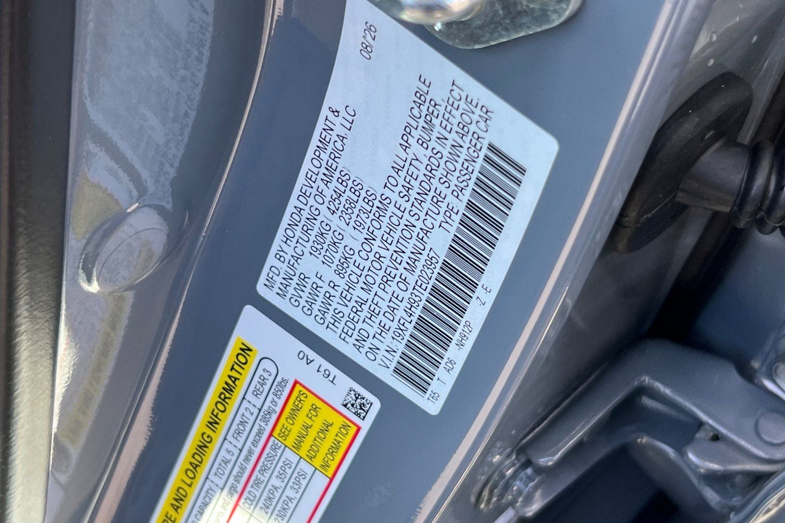 2026 Honda Civic Hybrid Sport Touring