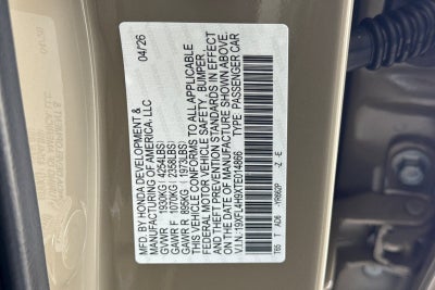 2026 Honda Civic Hybrid Sport Touring