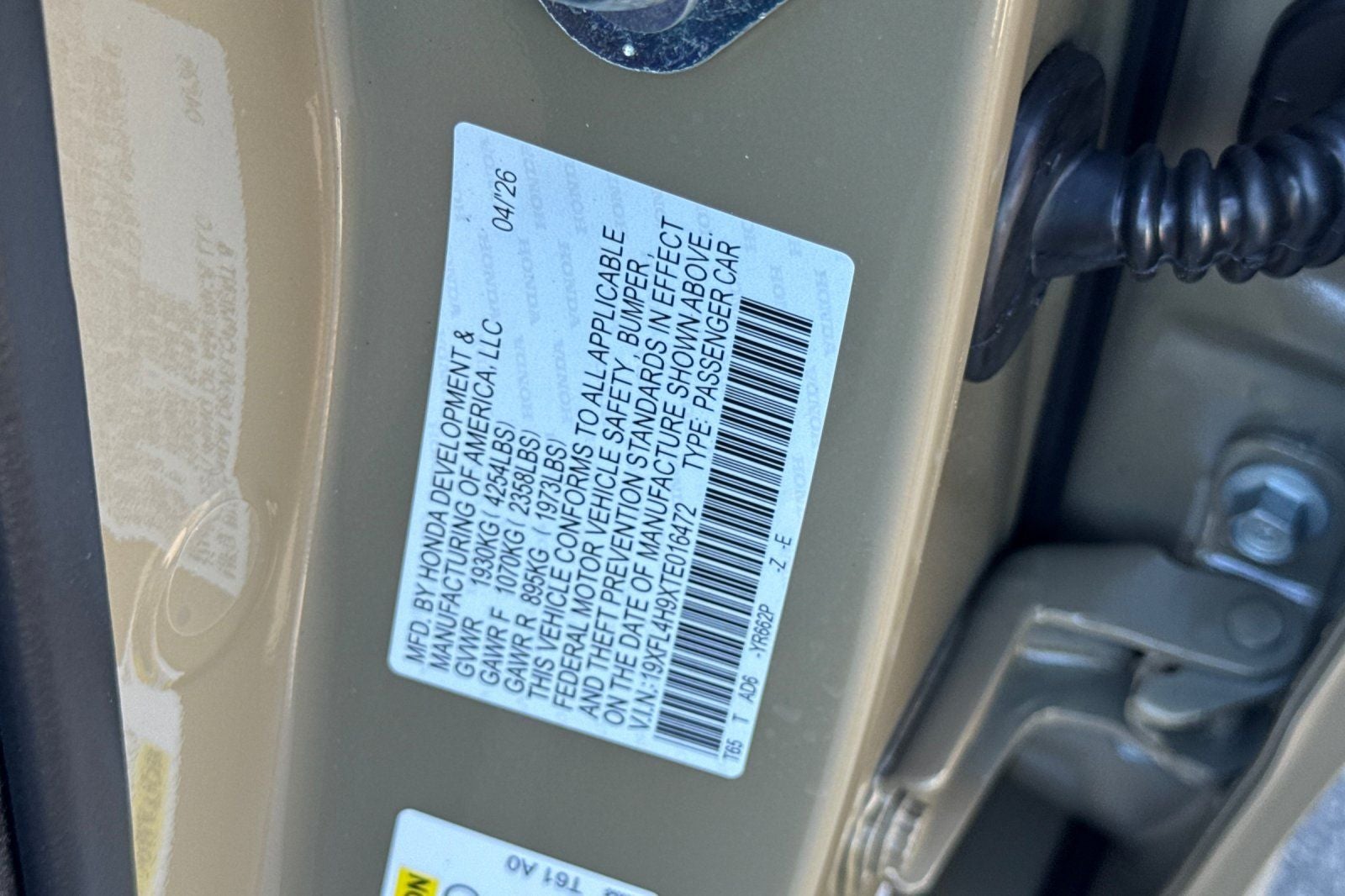 2026 Honda Civic Hybrid Sport Touring