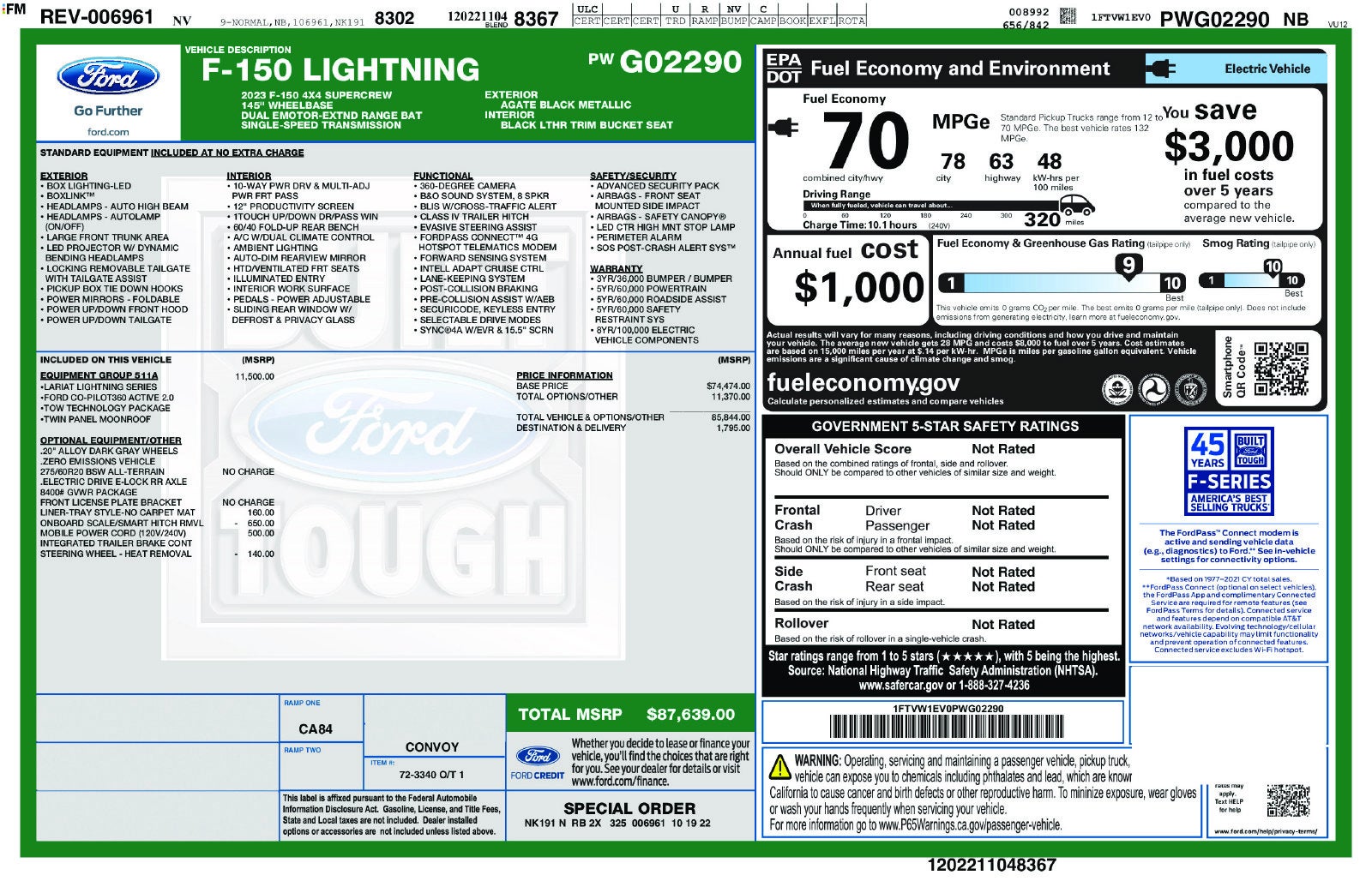 2023 Ford F-150 Lightning Lariat