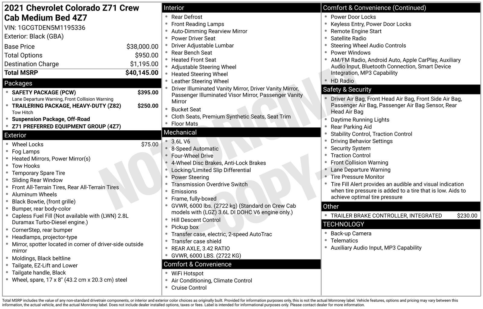 2021 Chevrolet Colorado Z71