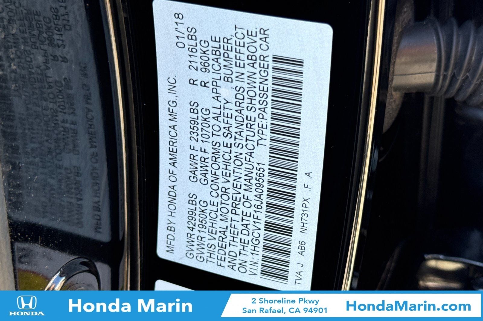 2018 Honda Accord LX