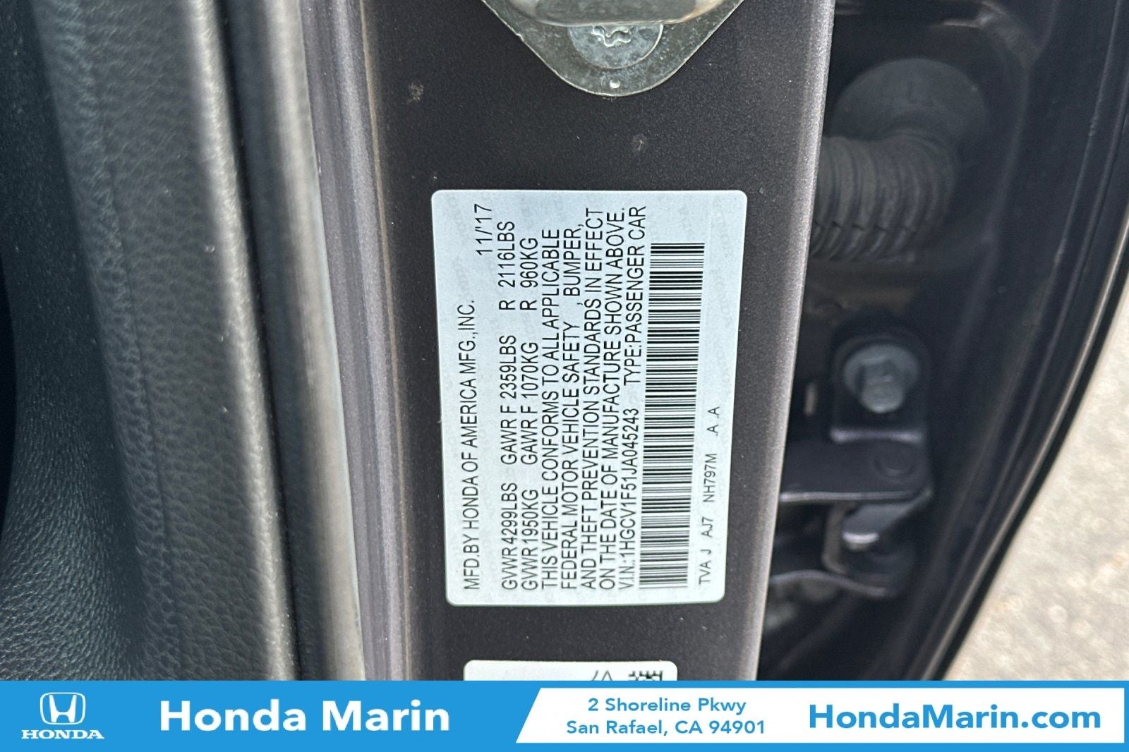 2018 Honda Accord EX-L