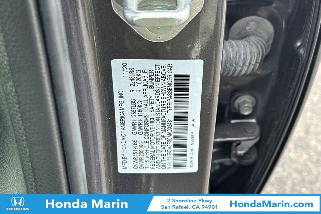 2021 Honda Accord Hybrid EX-L