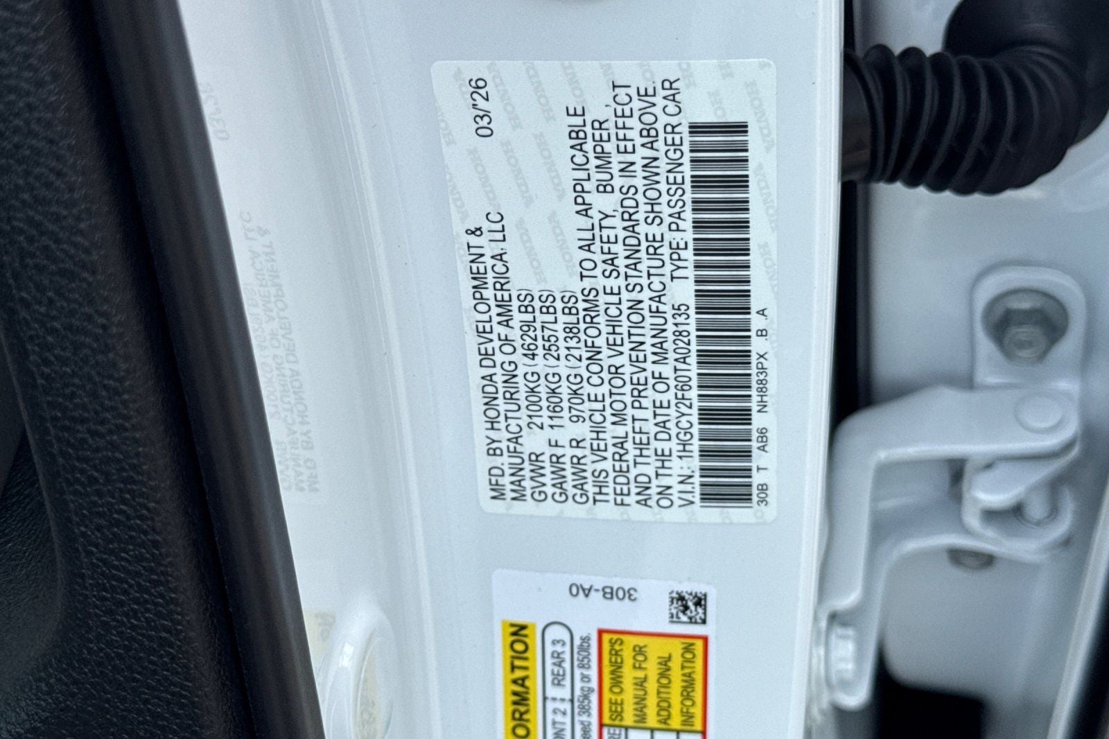 2026 Honda Accord LX