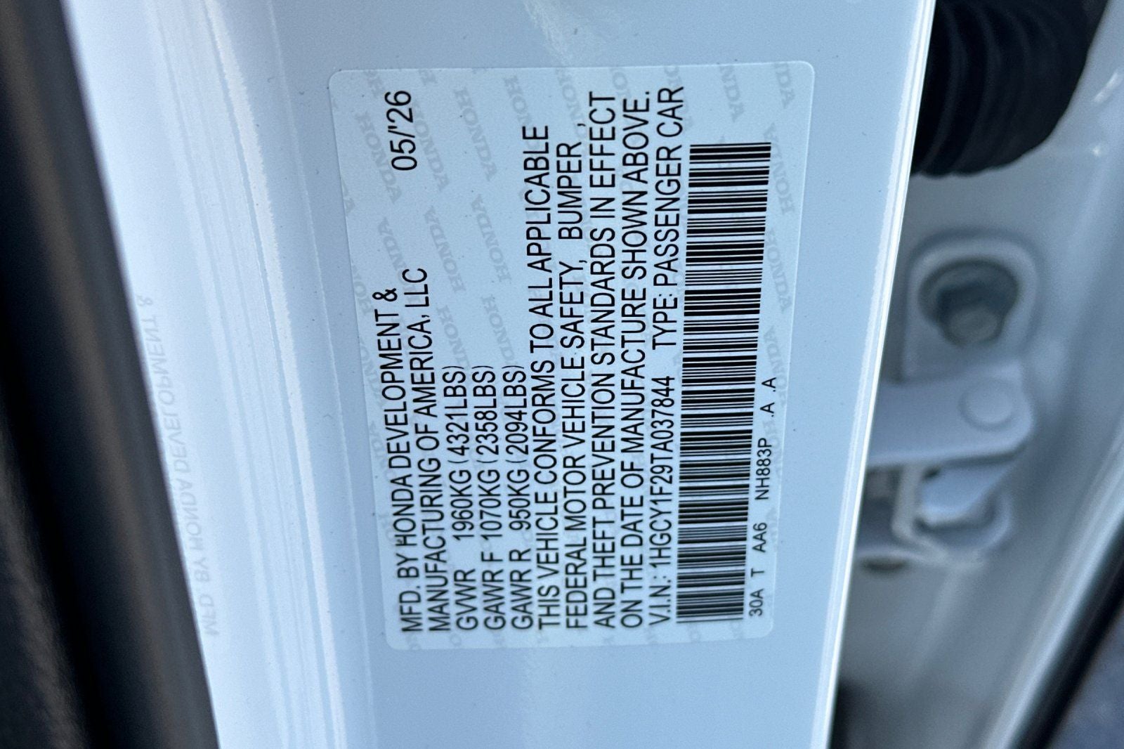 2026 Honda Accord LX