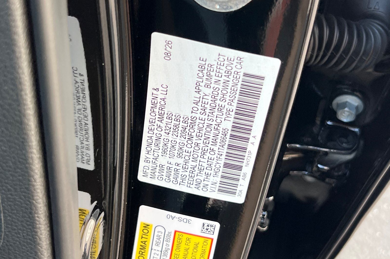 2026 Honda Accord SE