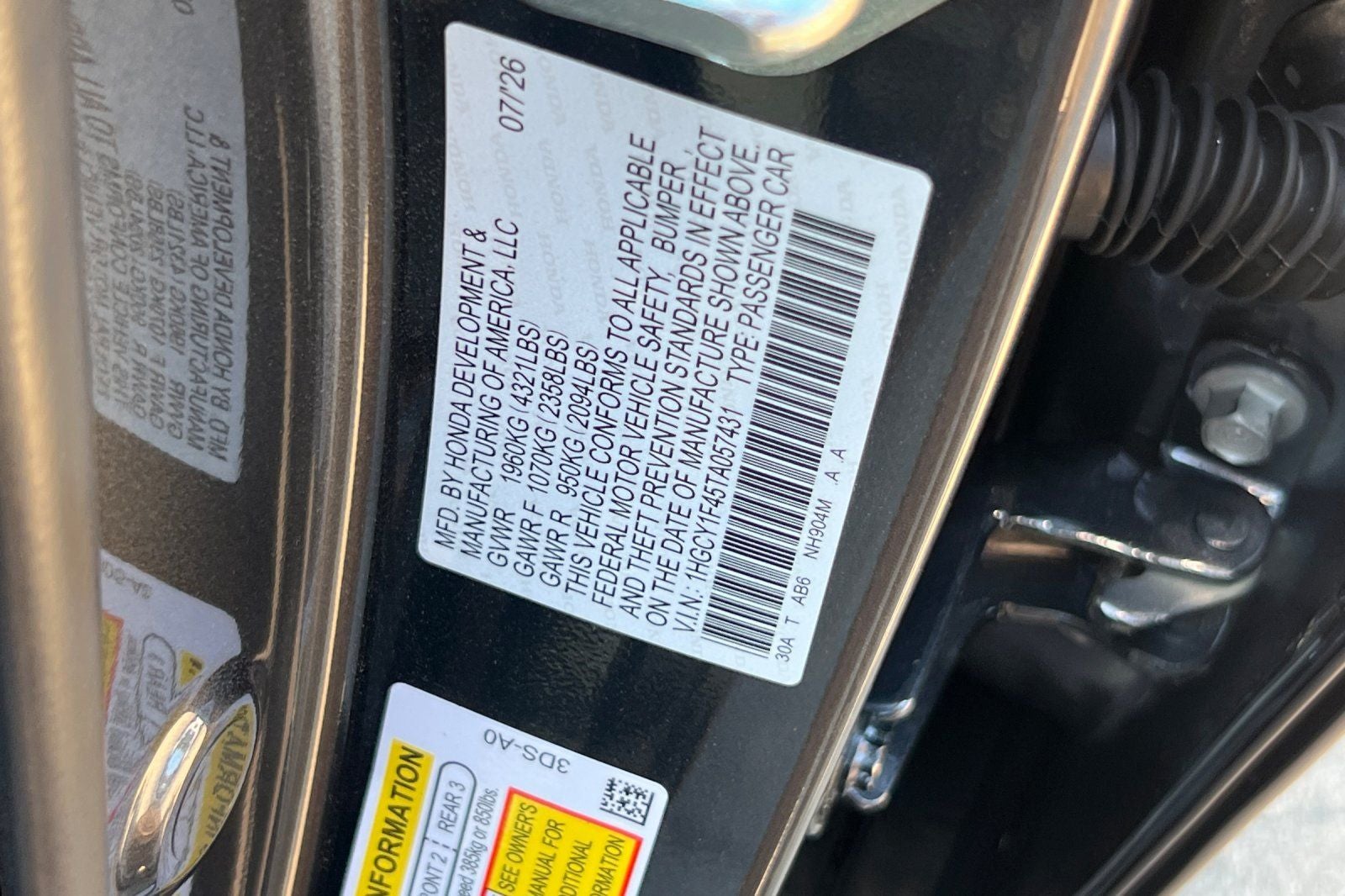 2026 Honda Accord SE