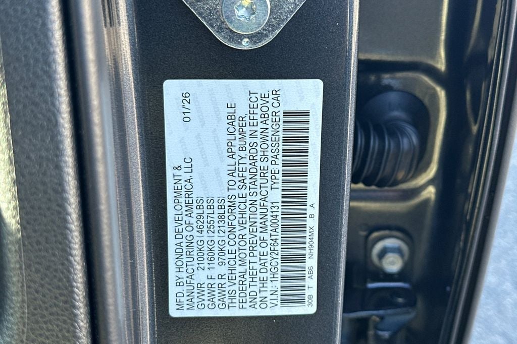 2026 Honda Accord Sedan EX-L Hybrid