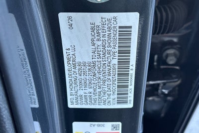 2026 Honda Accord Hybrid Touring