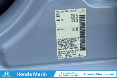 2023 Nissan Altima 2.5 SR