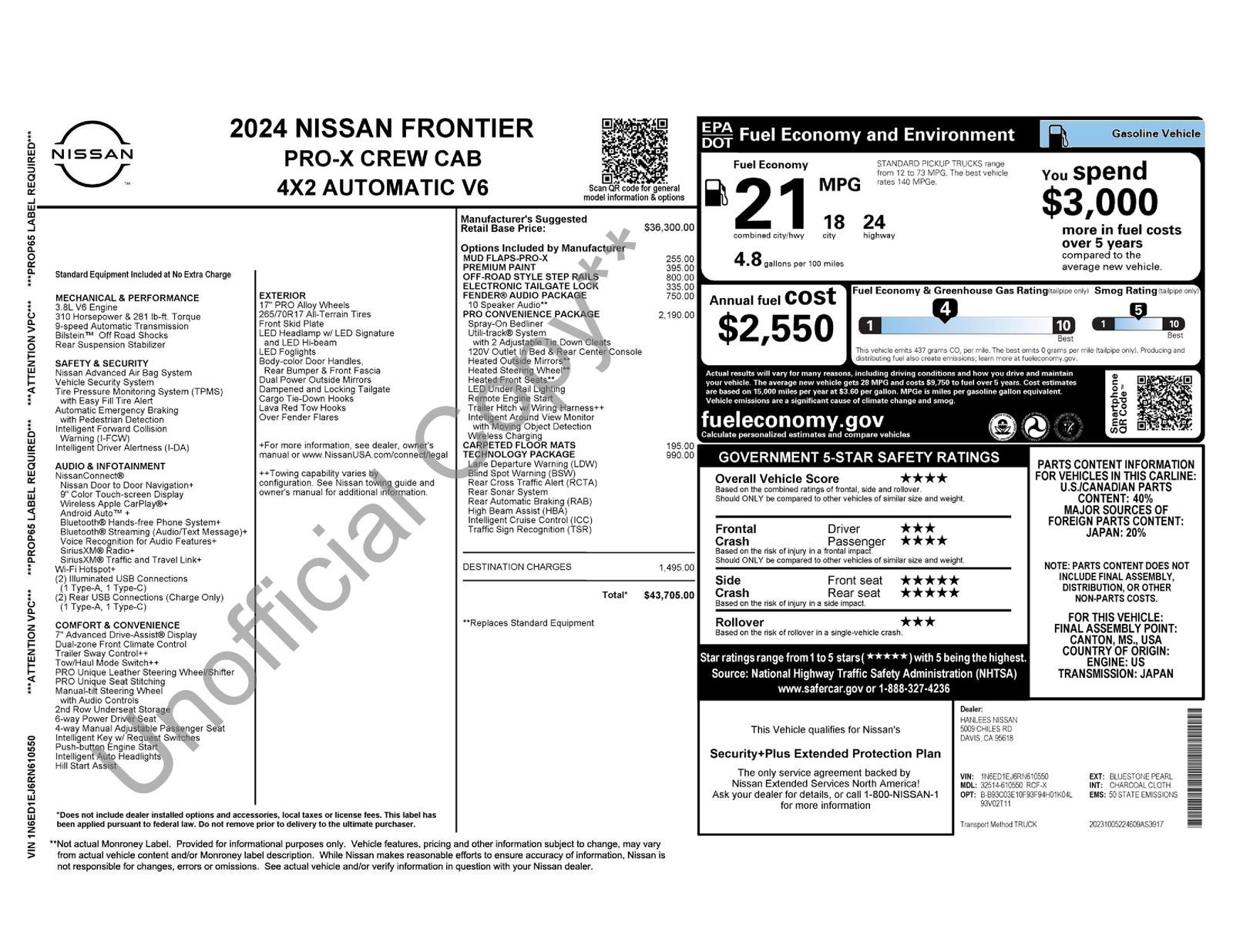 2024 Nissan Frontier PRO-X