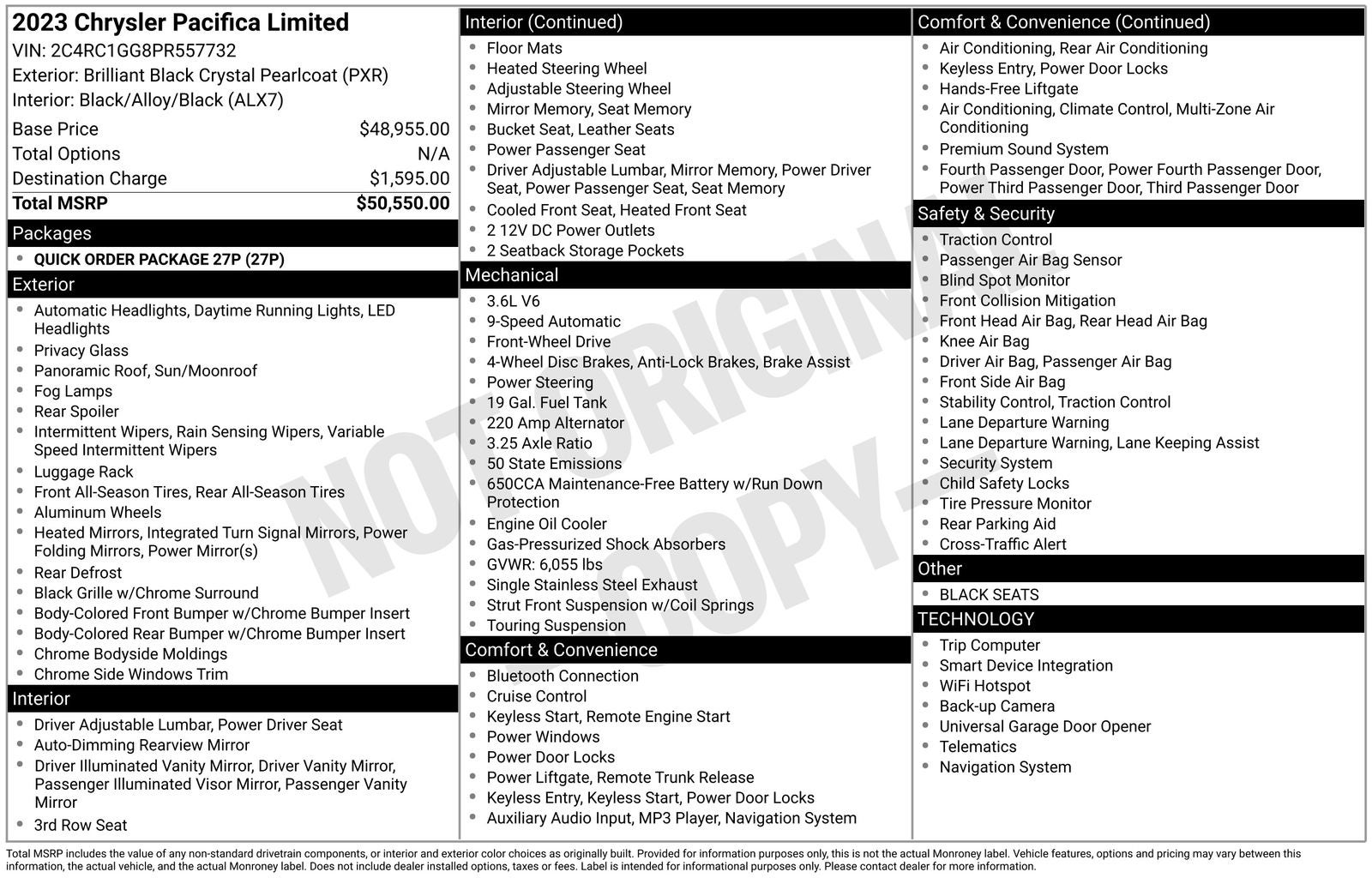 2023 Chrysler Pacifica Limited