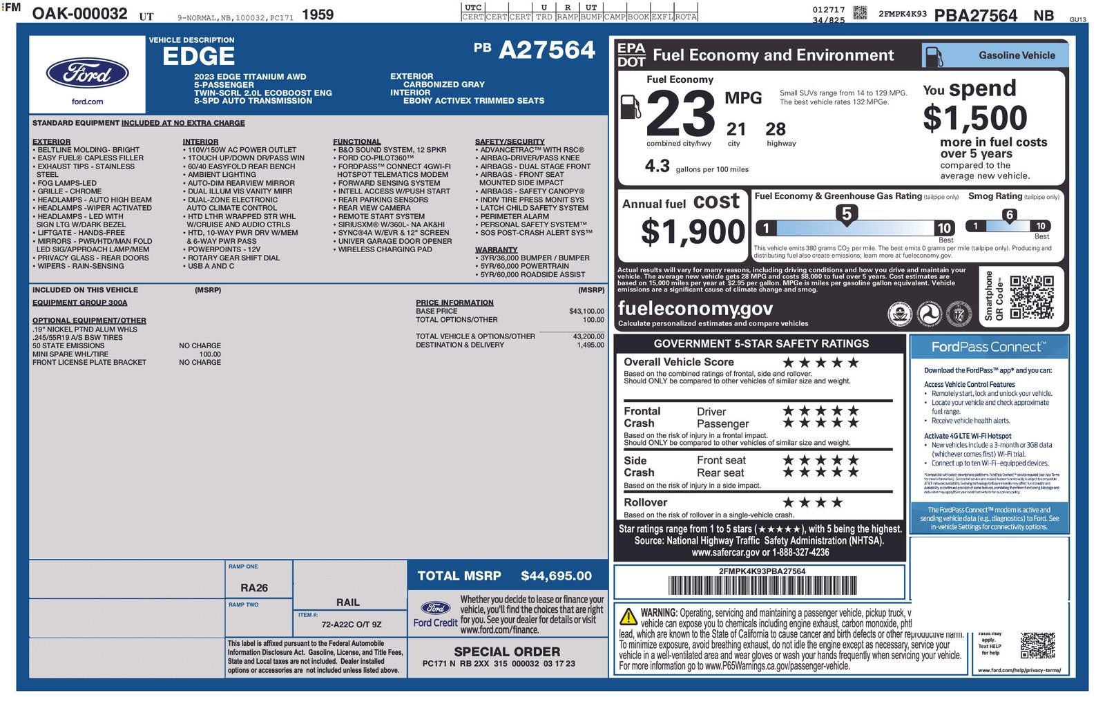2023 Ford Edge Titanium