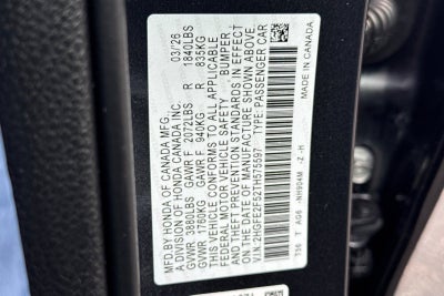 2026 Honda Civic Sport