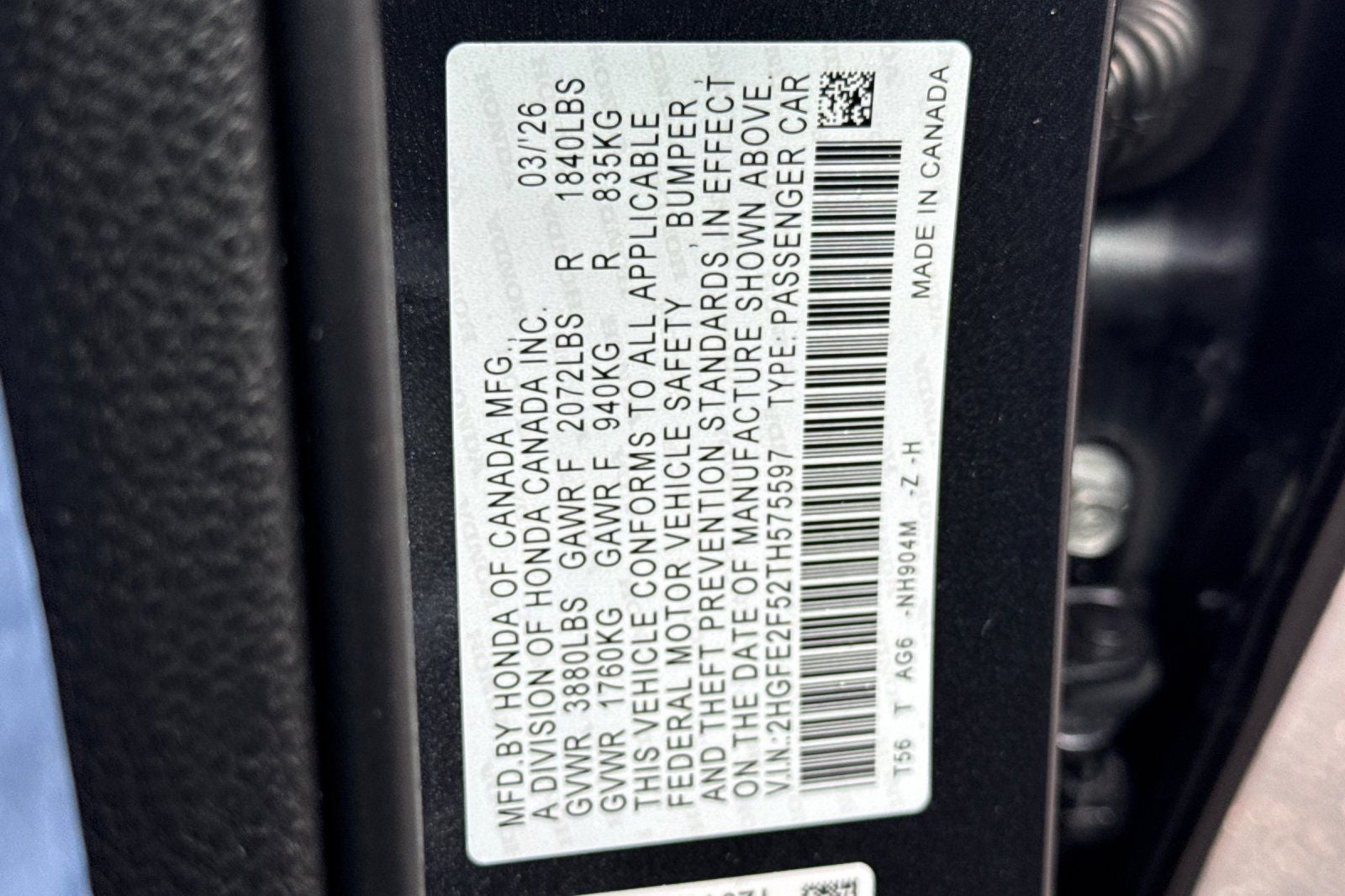 2026 Honda Civic Sport