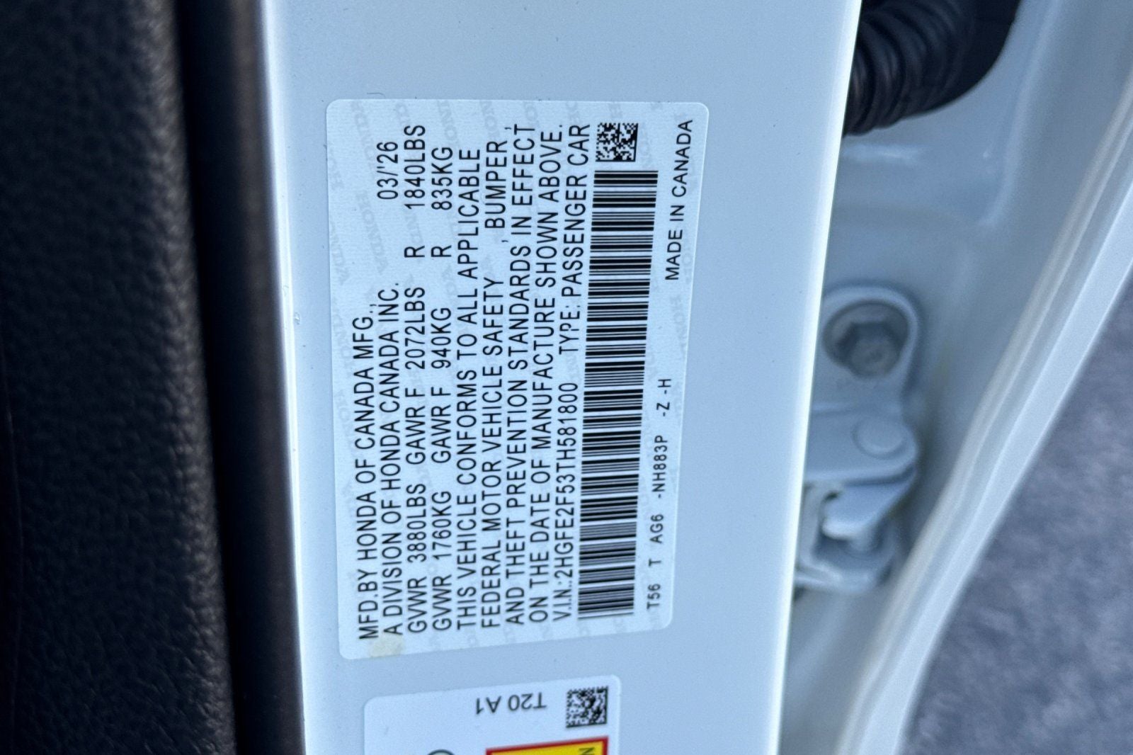 2026 Honda Civic Sport