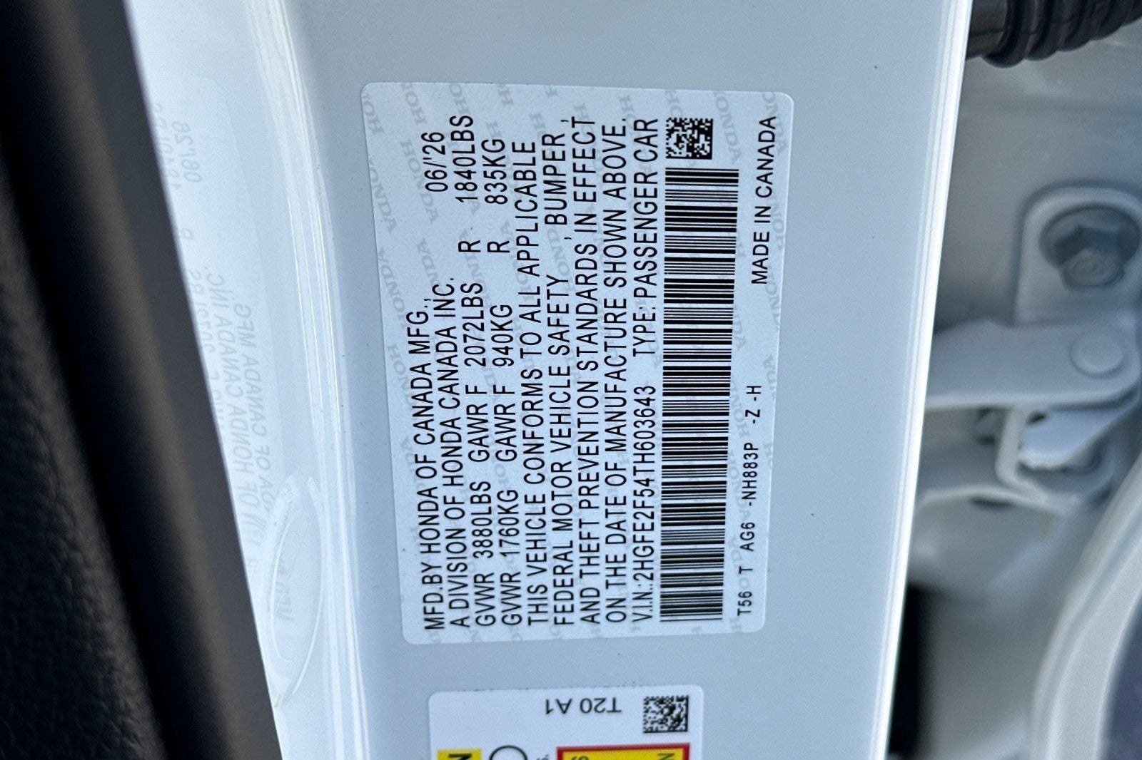 2026 Honda Civic Sport