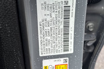 2026 Honda Civic Sport