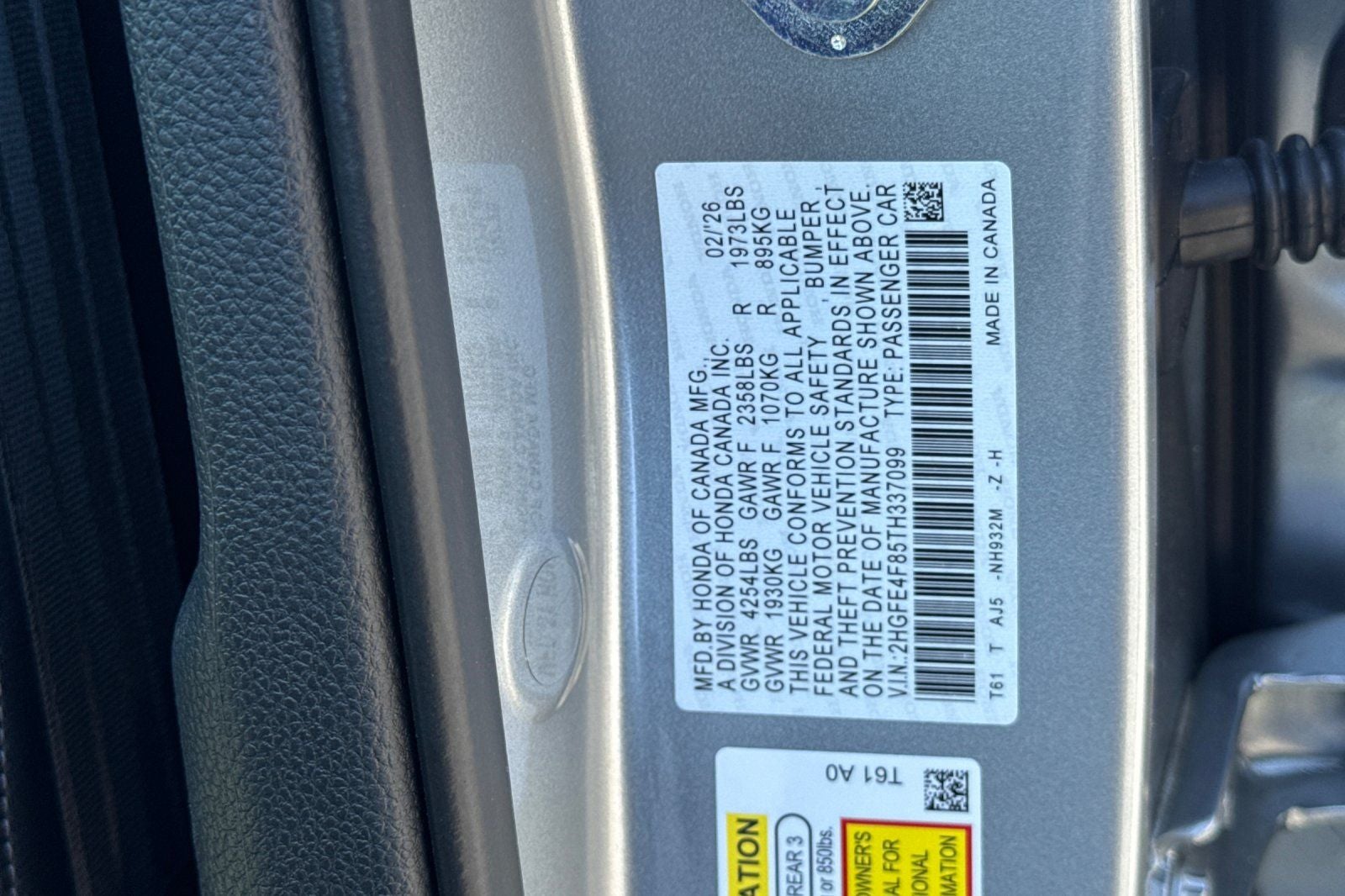 2026 Honda Civic Hybrid Sport Touring