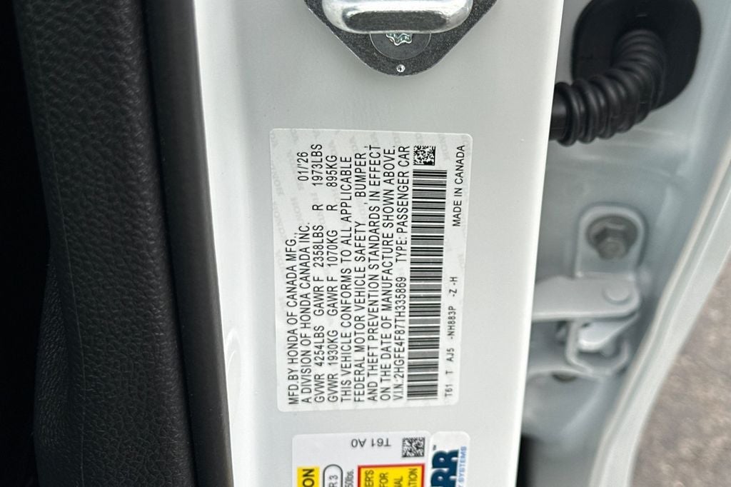 2026 Honda Civic Sedan 2WD Sport Touring Hybrid