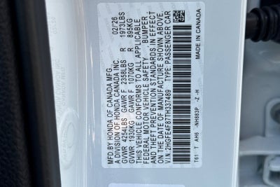 2026 Honda Civic Hybrid Sport