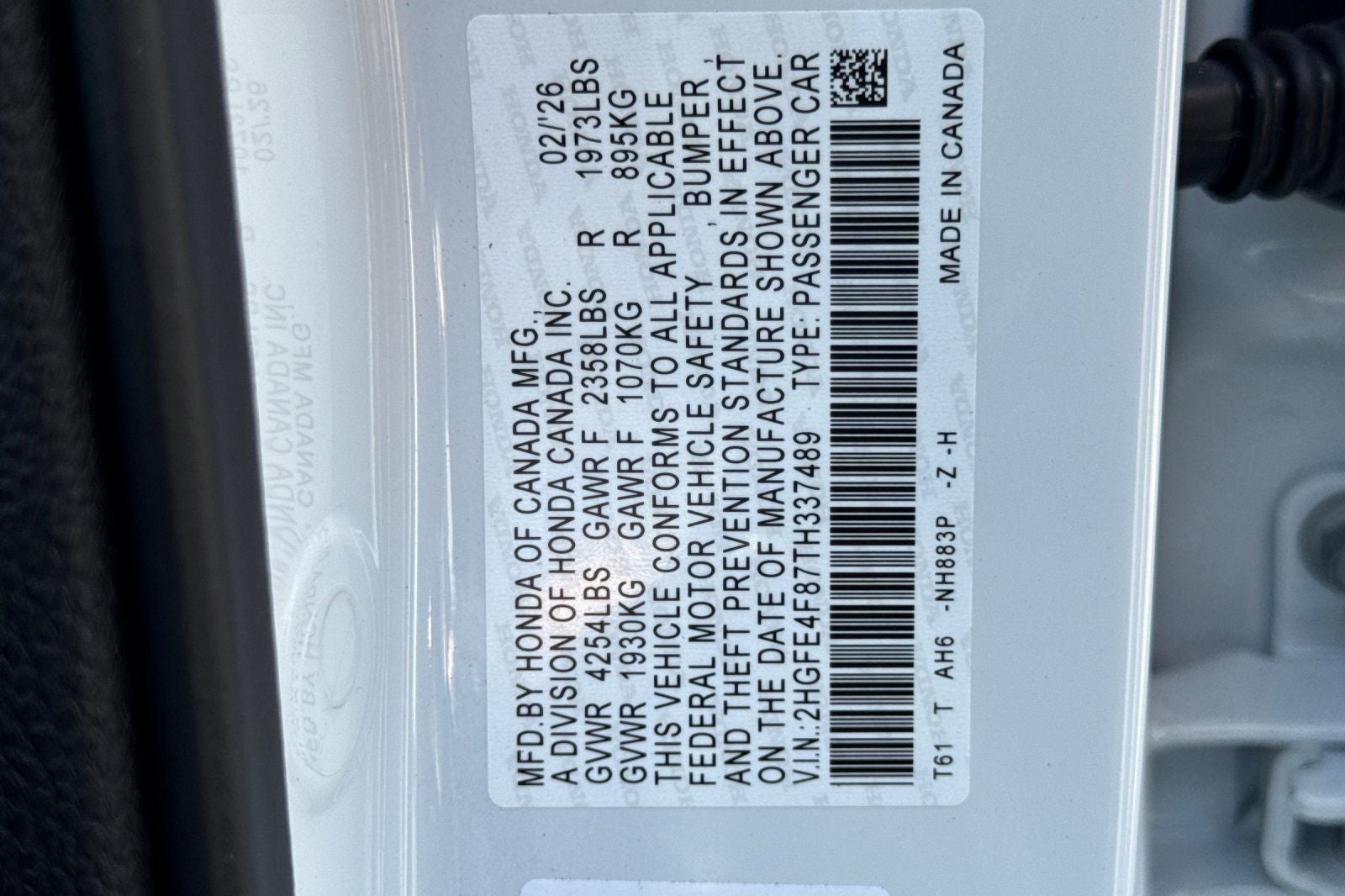 2026 Honda Civic Hybrid Sport