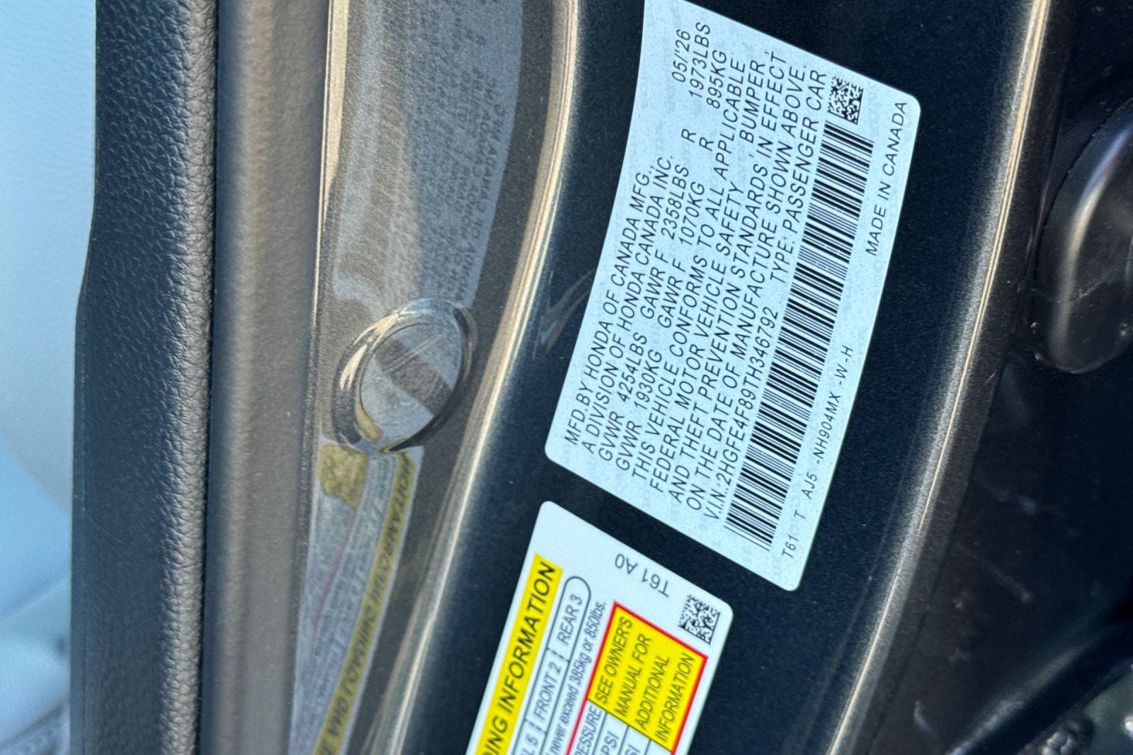 2026 Honda Civic Hybrid Sport Touring