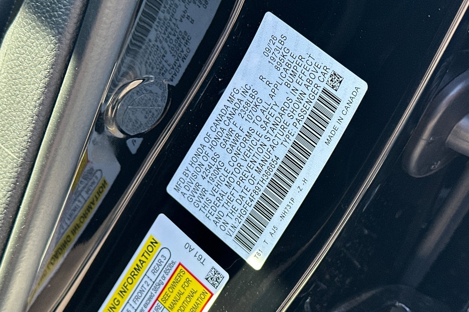 2026 Honda Civic Hybrid Sport Touring