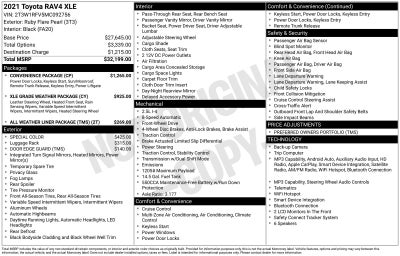 2021 Toyota RAV4 XLE