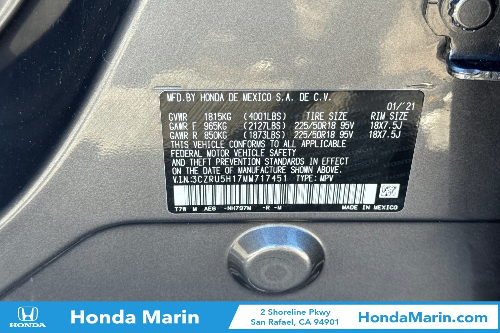 2021 Honda HR-V Sport