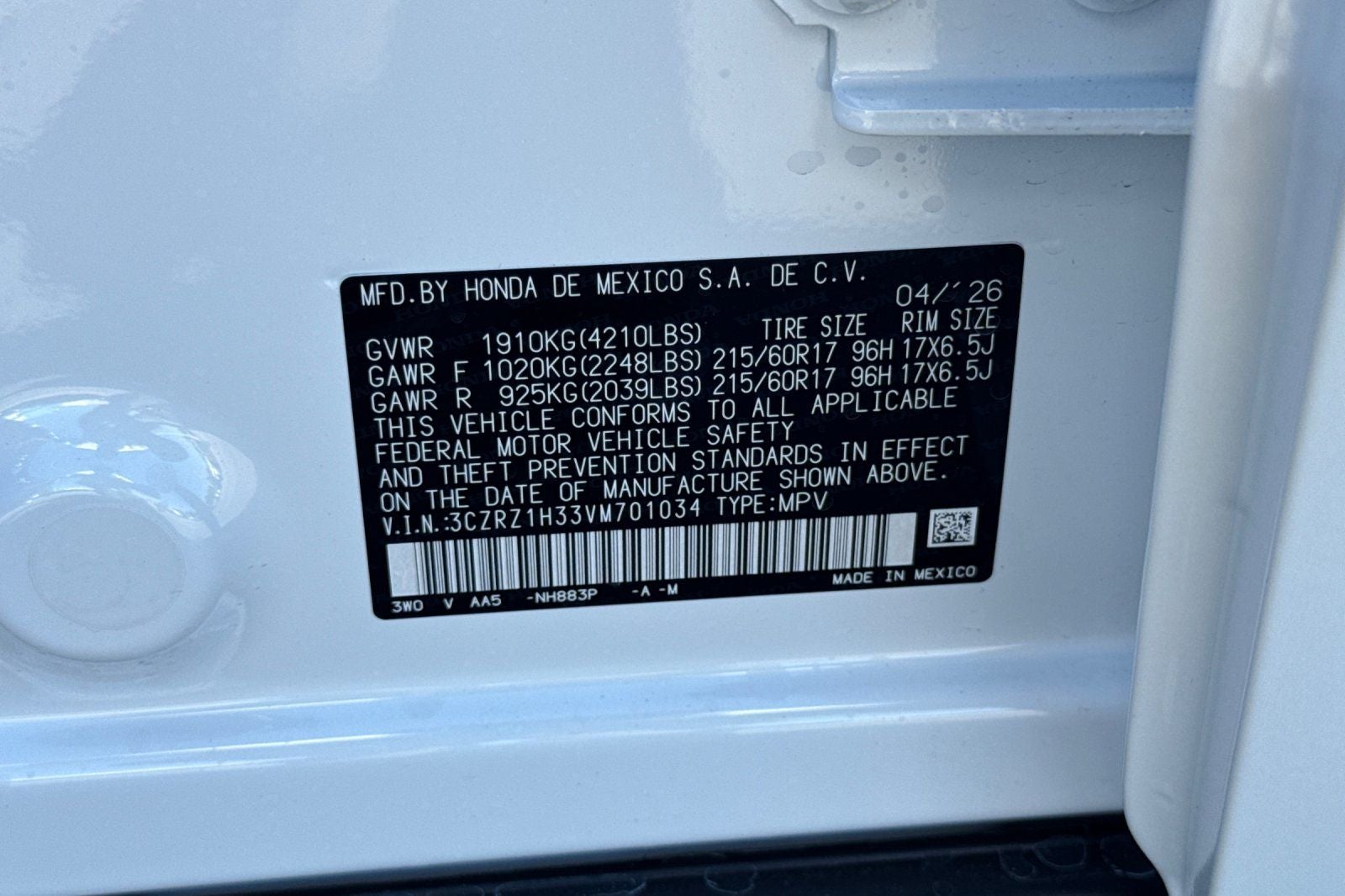2027 Honda HR-V LX