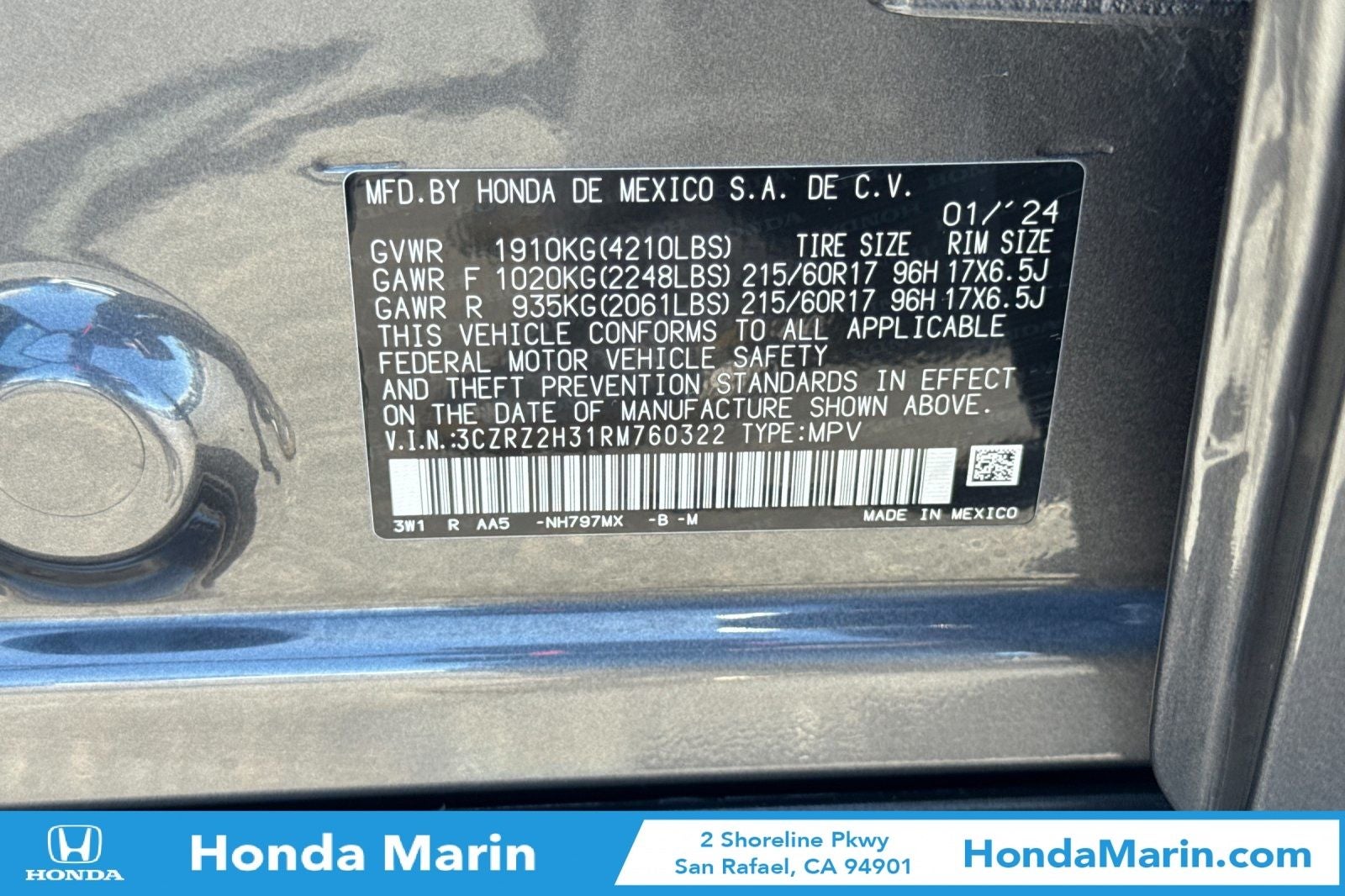 2024 Honda HR-V LX