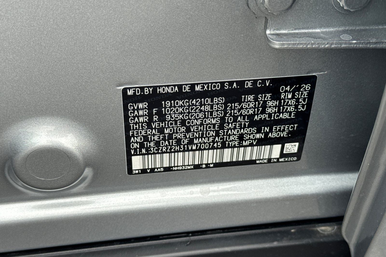 2027 Honda HR-V LX