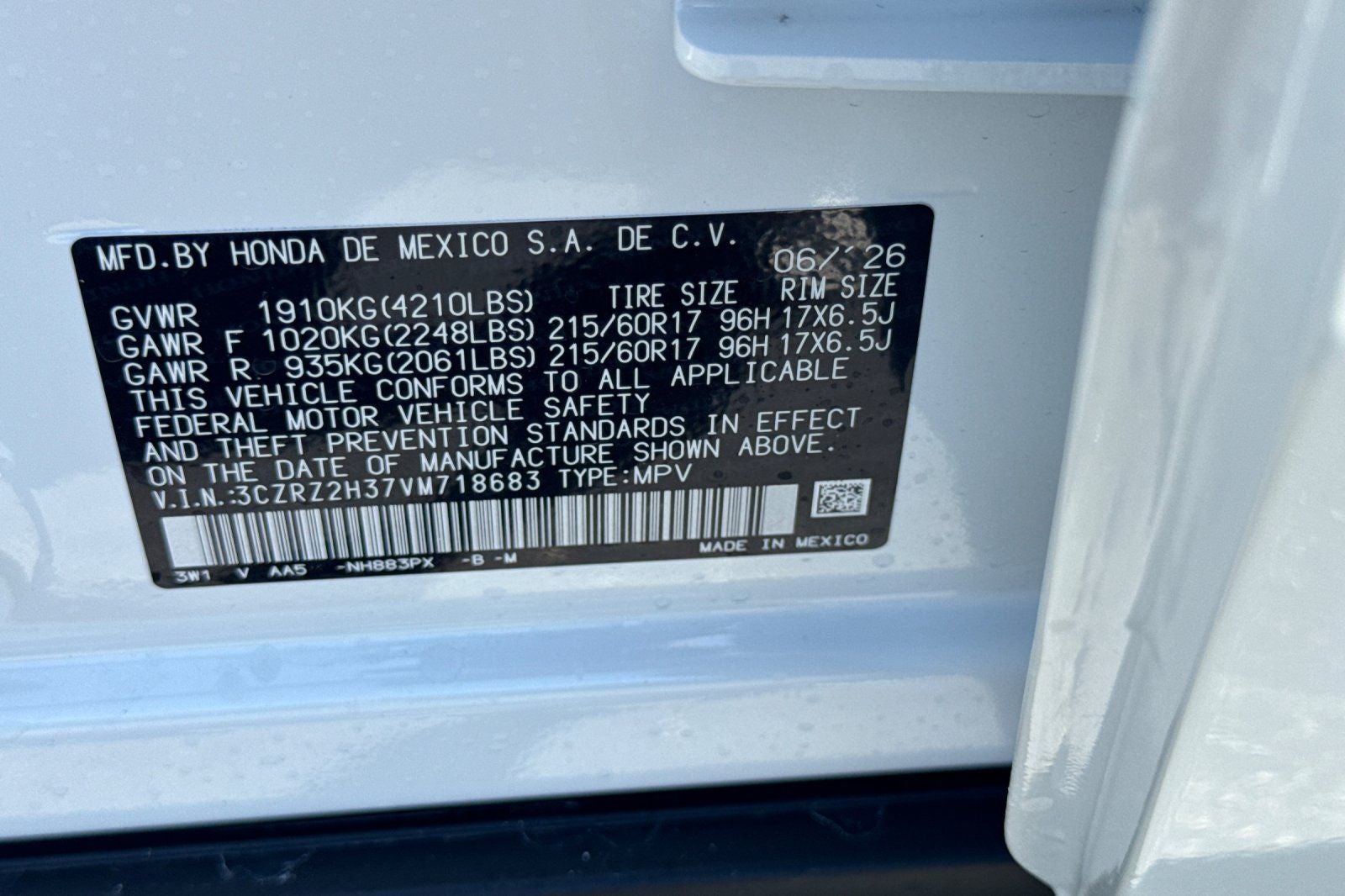 2027 Honda HR-V LX