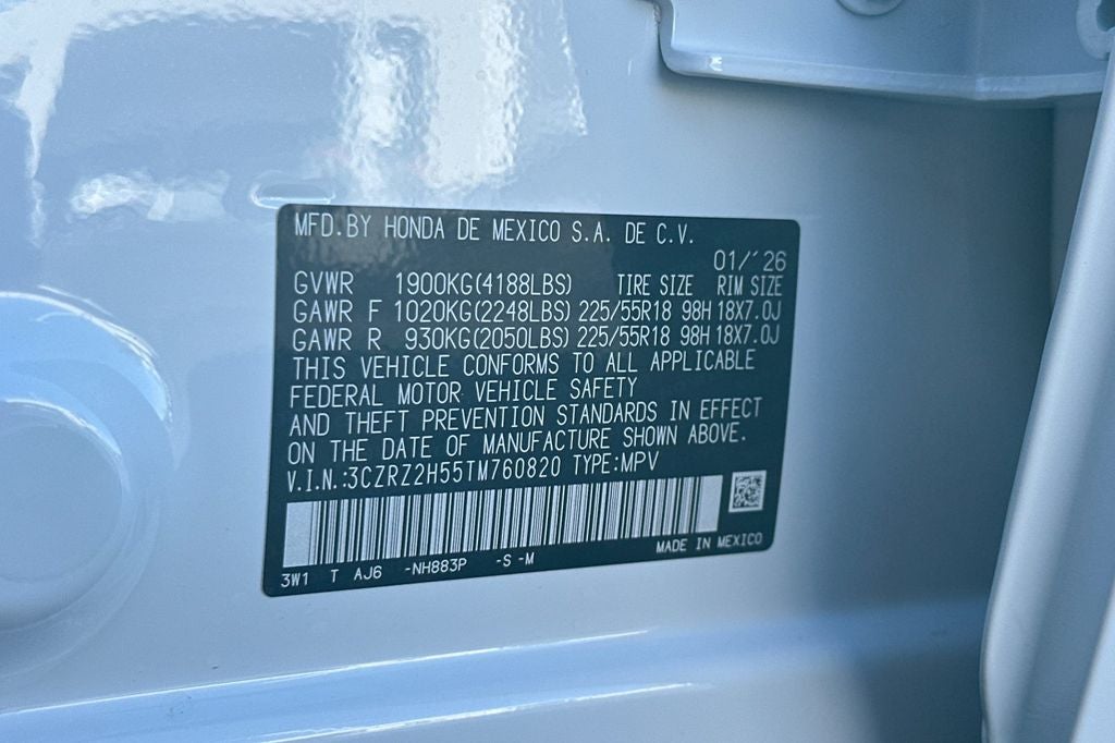 2026 Honda HR-V AWD SPORT