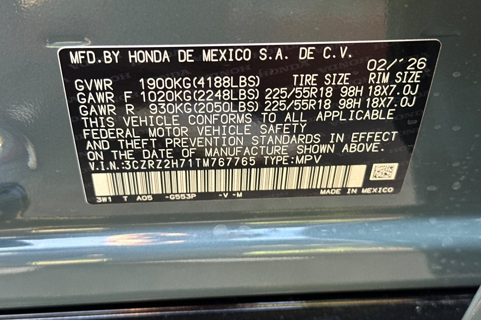 2026 Honda HR-V EX-L
