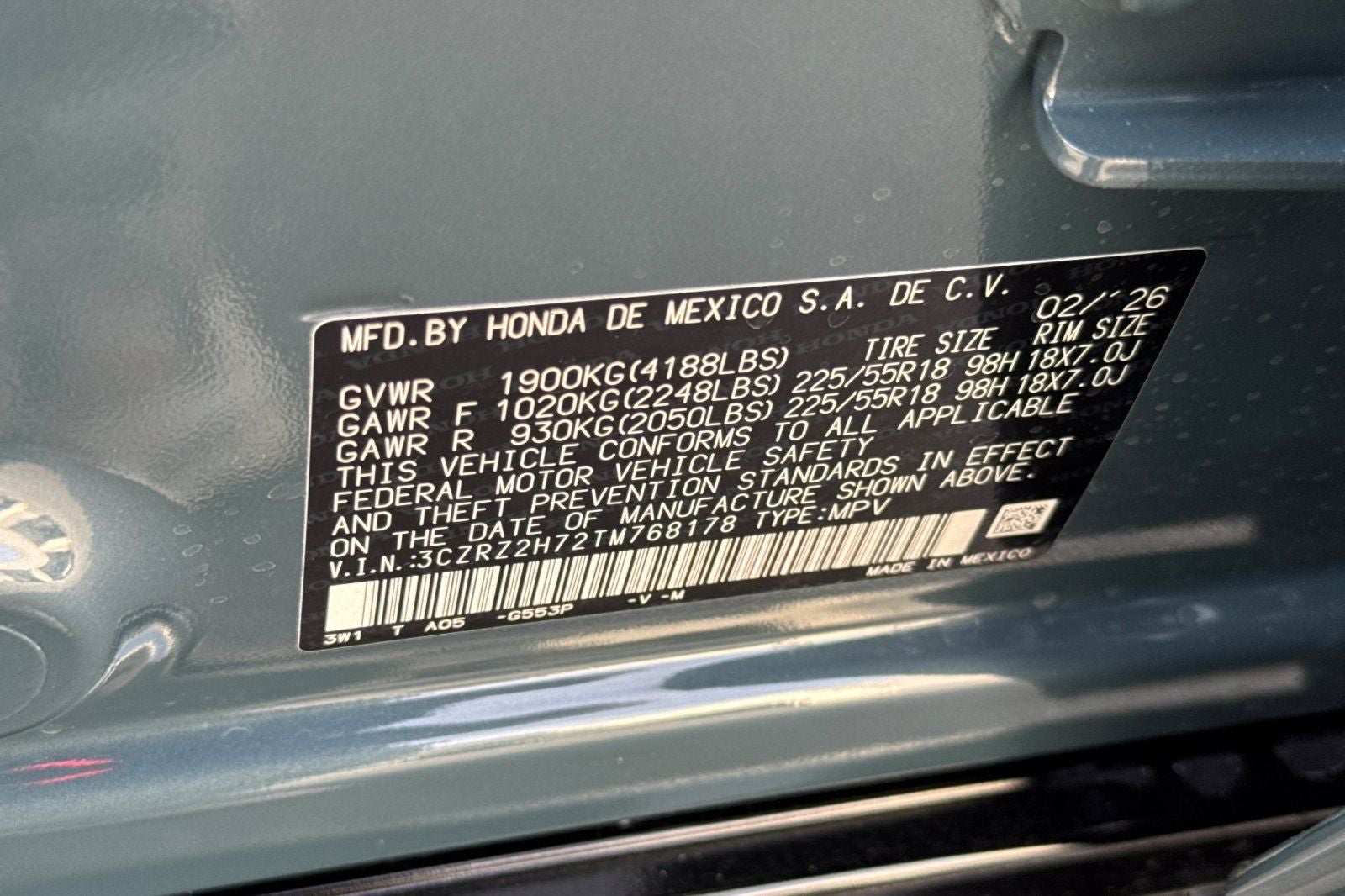 2026 Honda HR-V EX-L