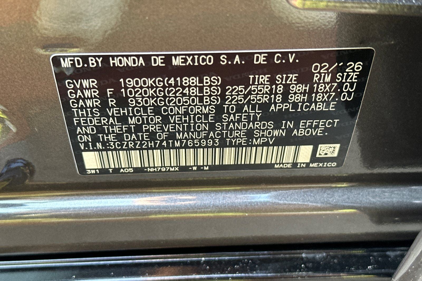 2026 Honda HR-V EX-L