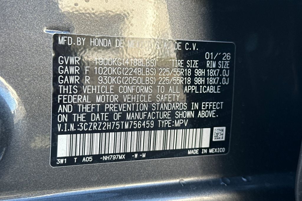 2026 Honda HR-V AWD EX-L