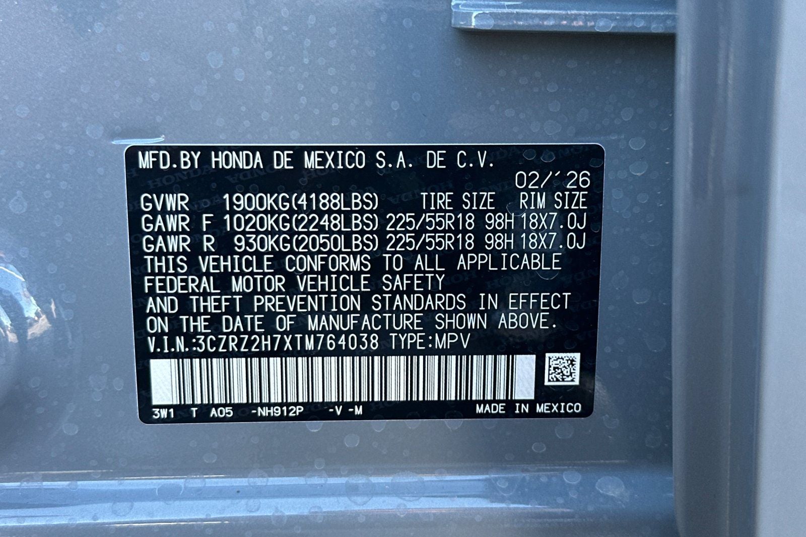 2026 Honda HR-V EX-L