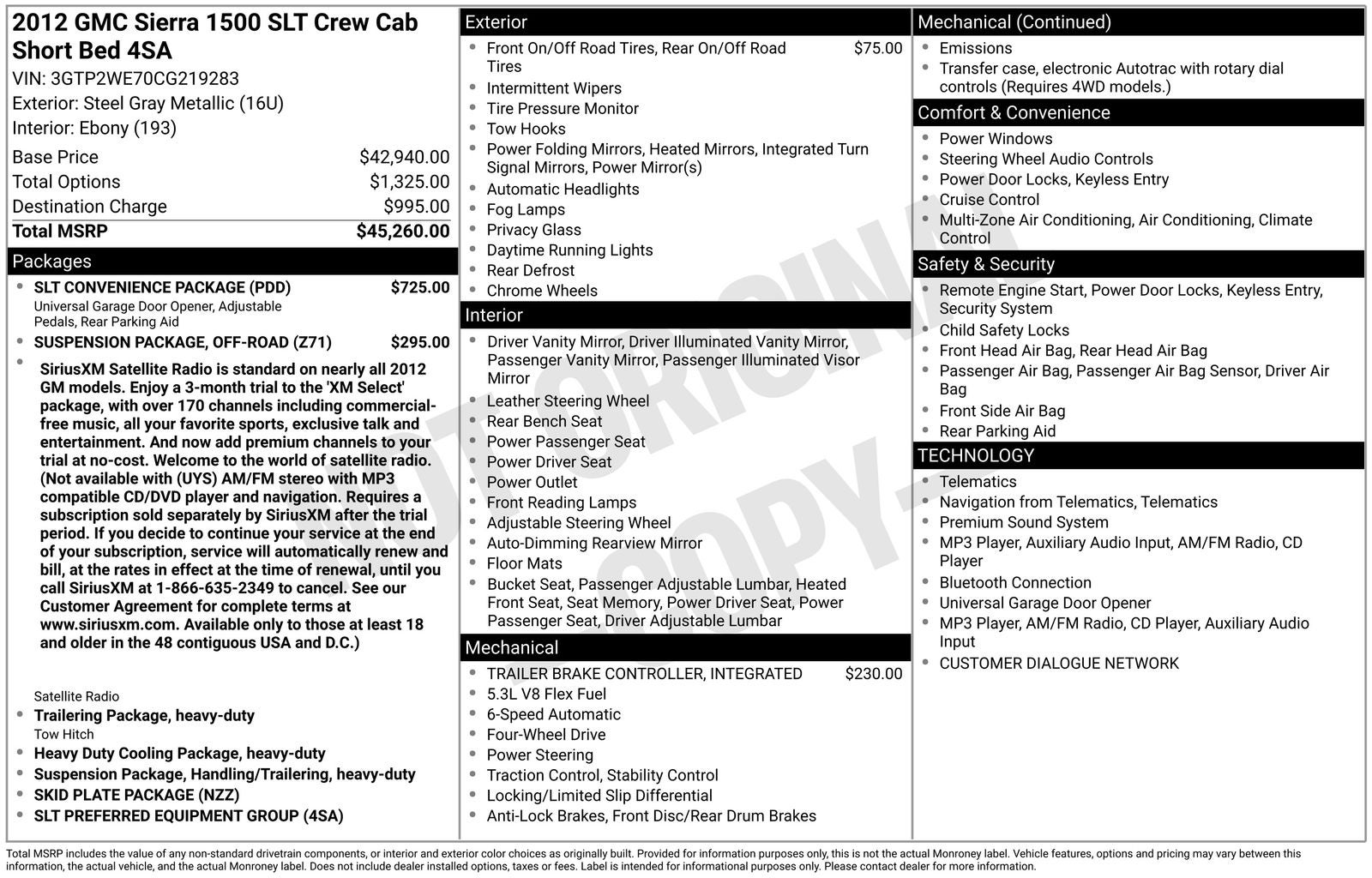 2012 GMC Sierra 1500 SLT