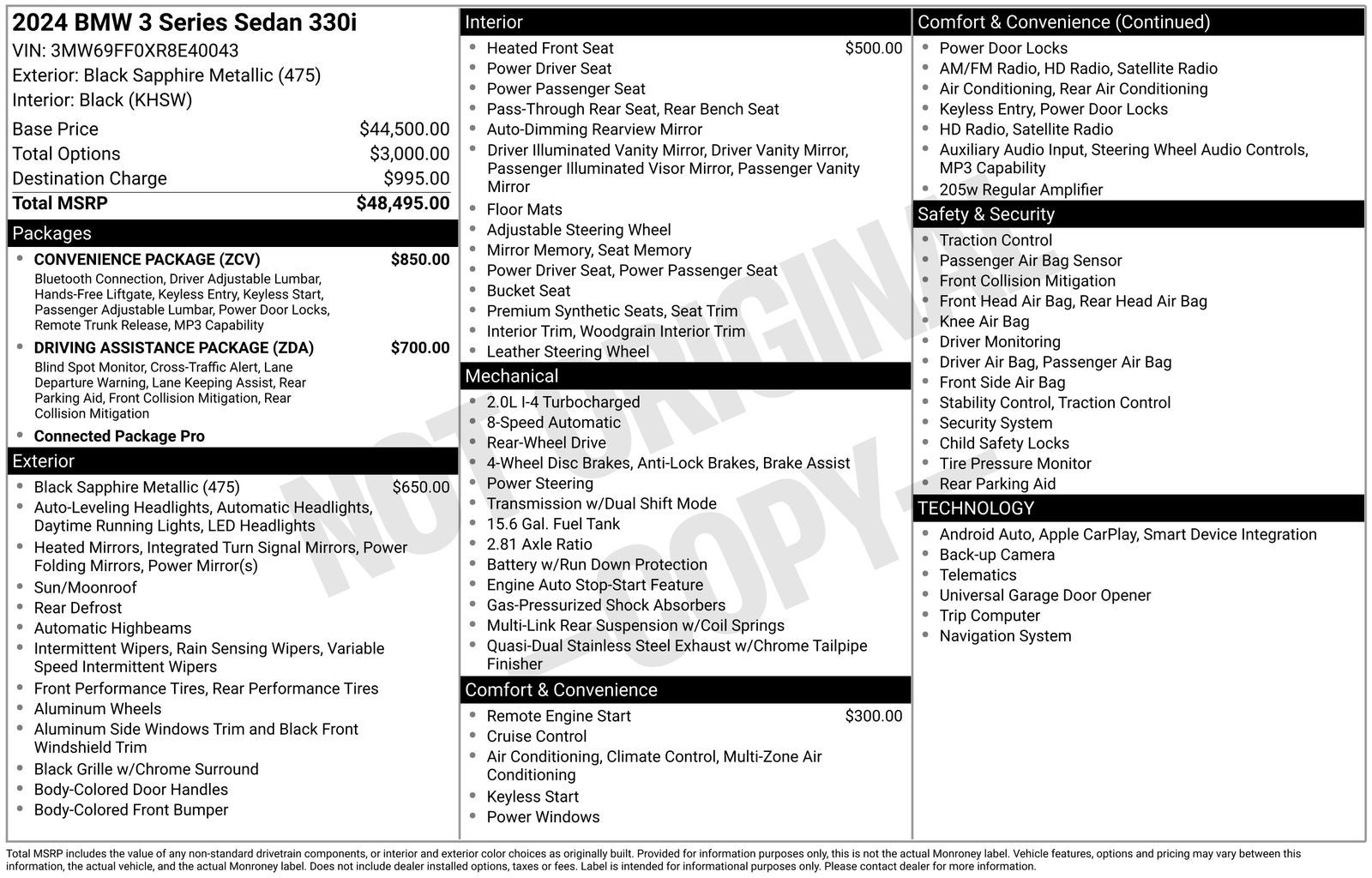 2024 BMW 3 Series 330i
