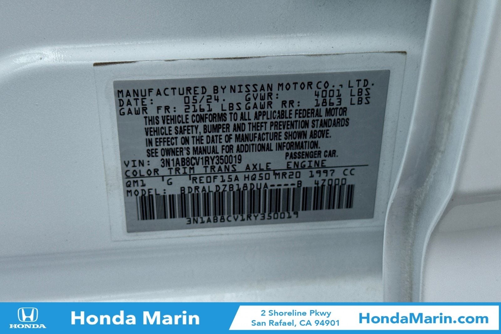 2024 Nissan Sentra SV