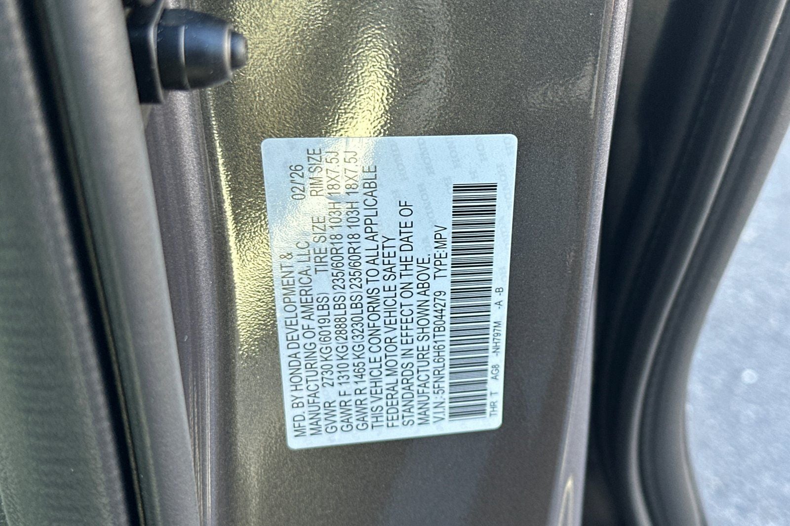 2026 Honda Odyssey EX-L - Photo 35
