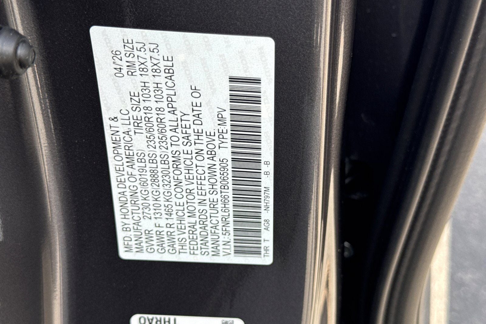 2026 Honda Odyssey EX-L