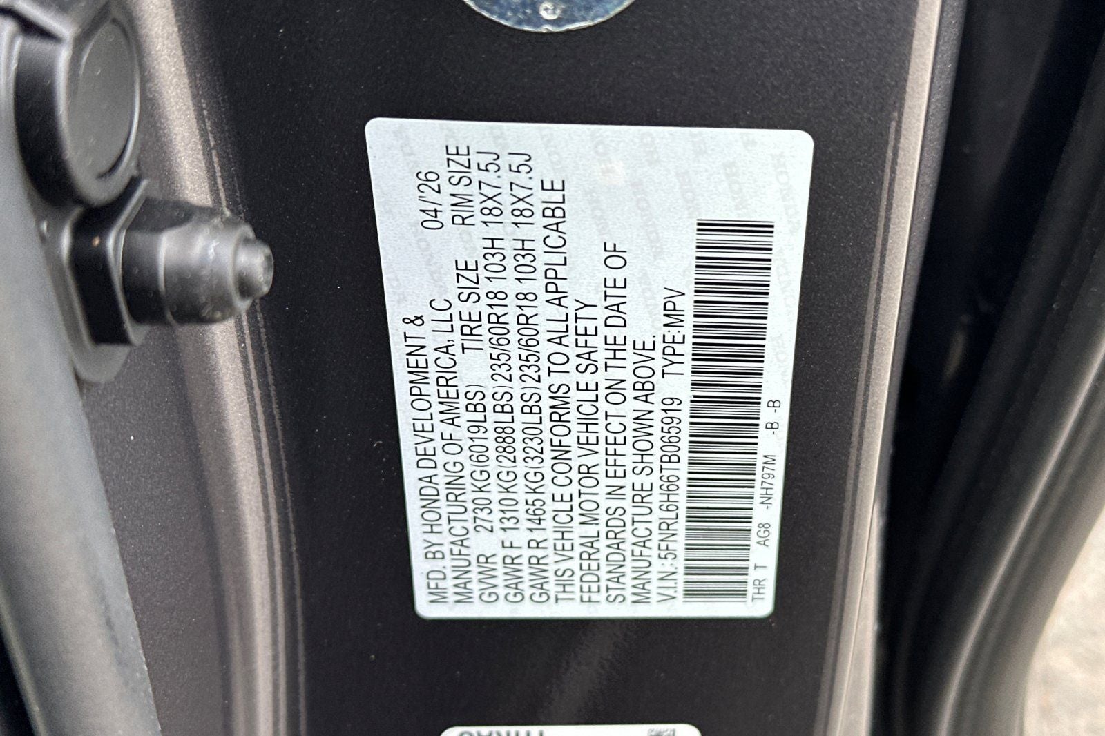 2026 Honda Odyssey EX-L