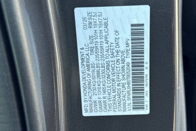 2026 Honda Odyssey Touring